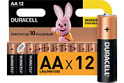 Батарейки щелочные (алкалиновые) Duracell Basic АА, 1,5В, 12шт