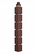 Угол наружный кирпич клинкерный МАЛЫЙ коричневый 0,46*0,048 м 40шт АП (Р)