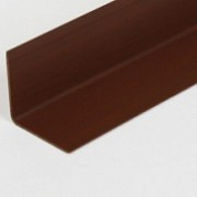 Угол ПВХ однотонный коричневый 50х50х2700 LUА003-5050 (25 шт в уп.)