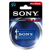 Батарейка Sony PP3 Stamina PLUS  BP-1  9В (крона, блистер 1/18 шт.) (Р)