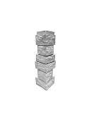 Угол сборный Северный камень 143*463 белый (8 шт.) (Р)