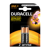 Батарейка Duracell LR03 ААА 1,5V BL-2 (2/24) (Р)