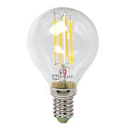 Лампа ASD LED-ШАР-deco 5Вт Е14 3000К 450Лм прозрачная IN HOME (Р)