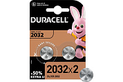 Батарейки литиевые тип CR2032 Duracell , 3B, 2шт