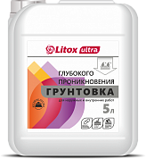 ЛИТОКС Грунтовка глубокого проникновения LITOX ULTRA 5 л. (90 шт.)